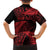 New Zealand Rugby Pacific Personalised Family Matching Tank Maxi Dress and Hawaiian Shirt All Red Maori Pasifika Fern Pattern