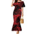 New Zealand Rugby Pacific Personalised Mermaid Dress All Red Maori Pasifika Fern Pattern