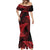 New Zealand Rugby Pacific Personalised Mermaid Dress All Red Maori Pasifika Fern Pattern