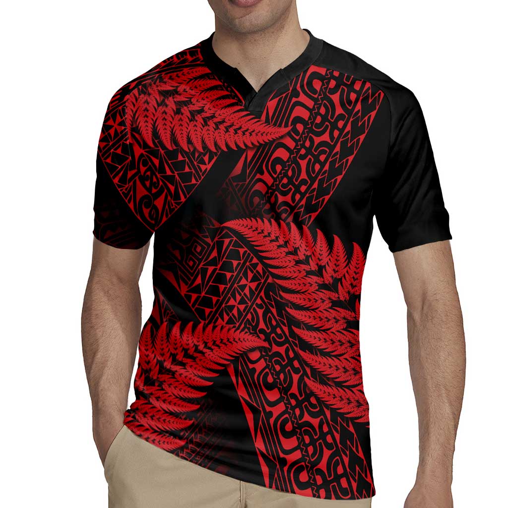 New Zealand Rugby Pacific Personalised Rugby Jersey All Red Maori Pasifika Fern Pattern
