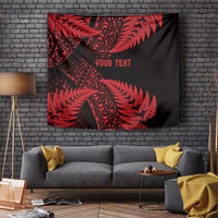 New Zealand Rugby Pacific Personalised Tapestry All Red Maori Pasifika Fern Pattern