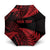 New Zealand Rugby Pacific Personalised Umbrella All Red Maori Pasifika Fern Pattern - Polynesian Pride