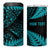 New Zealand Rugby Pacific Personalised 4 in 1 Can Cooler Tumbler All Turquoise Maori Pasifika Fern Pattern