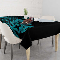 New Zealand Rugby Pacific Personalised Tablecloth All Turquoise Maori Pasifika Fern Pattern
