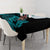 New Zealand Rugby Pacific Personalised Tablecloth All Turquoise Maori Pasifika Fern Pattern
