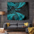 New Zealand Rugby Pacific Personalised Tapestry All Turquoise Maori Pasifika Fern Pattern