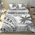 Custom Fiji Rugby Bedding Set Polynesian Fijian Masi Palm Tree