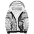 Custom Fiji Rugby Sherpa Hoodie Polynesian Fijian Masi Palm Tree