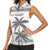 Custom Fiji Rugby Women Sleeveless Polo Shirt Polynesian Fijian Masi Palm Tree