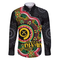 Vanuatu Personalised Family Matching Long Sleeve Bodycon Dress and Hawaiian Shirt Aboriginal Dot Paitnting - Polynesian Pride