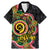Vanuatu Personalised Family Matching Mermaid Dress and Hawaiian Shirt Aboriginal Dot Paitnting - Polynesian Pride