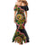 Vanuatu Personalised Family Matching Mermaid Dress and Hawaiian Shirt Aboriginal Dot Paitnting - Polynesian Pride