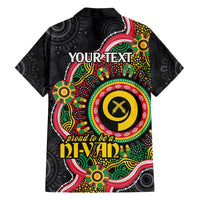 Vanuatu Personalised Family Matching Off Shoulder Maxi Dress and Hawaiian Shirt Aboriginal Dot Paitnting - Polynesian Pride