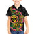 Vanuatu Personalised Family Matching Short Sleeve Bodycon Dress and Hawaiian Shirt Aboriginal Dot Paitnting - Polynesian Pride
