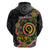 Vanuatu Personalised Hoodie Aboriginal Dot Paitnting - Polynesian Pride