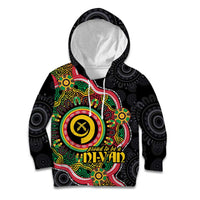Vanuatu Personalised Kid Hoodie Aboriginal Dot Paitnting - Polynesian Pride
