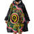 Vanuatu Personalised Wearable Blanket Hoodie Aboriginal Dot Paitnting - Polynesian Pride