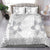 Lotu Tamaiti White Sunday Bedding Set Pacific Plumeria Flowers - White Version