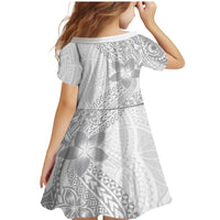 Lotu Tamaiti White Sunday Family Matching Mermaid Dress and Hawaiian Shirt Pacific Plumeria Flowers - White Version LT9 - Polynesian Pride