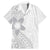 Lotu Tamaiti White Sunday Family Matching Mermaid Dress and Hawaiian Shirt Pacific Plumeria Flowers - White Version