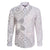 Lotu Tamaiti White Sunday Family Matching Mermaid Dress and Hawaiian Shirt Pacific Plumeria Flowers - White Version