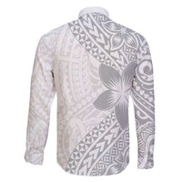 Lotu Tamaiti White Sunday Family Matching Short Sleeve Bodycon Dress and Hawaiian Shirt Pacific Plumeria Flowers - White Version LT9 - Polynesian Pride