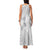 Lotu Tamaiti White Sunday Family Matching Tank Maxi Dress and Hawaiian Shirt Pacific Plumeria Flowers - White Version