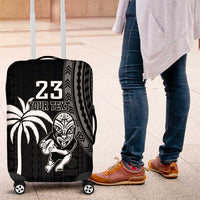 Custom Fiji New Zealand Rugby Luggage Cover Make History Together