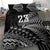 Custom Fiji New Zealand Rugby Bedding Set Cibi Dance with Black Fern