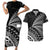 Custom Fiji New Zealand Rugby Couples Matching Short Sleeve Bodycon Dress and Hawaiian Shirt Cibi Dance with Black Fern