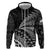 Custom Fiji New Zealand Rugby Zip Hoodie Cibi Dance with Black Fern