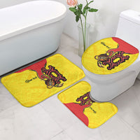 Personalised Papua New Guinea Oro Necklace Bathroom Set Gold Melanesia Traditional Pattern