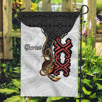 Personalised Papua New Guinea Oro Necklace Garden Flag Black Melanesia Traditional Pattern