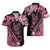 Polynesian Floral Butterfly Hawaiian Shirt Breast Cancer Pink Ribbon LT9 - Polynesian Pride