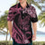 Polynesian Floral Butterfly Hawaiian Shirt Breast Cancer Pink Ribbon LT9 - Polynesian Pride