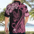 Polynesian Floral Butterfly Hawaiian Shirt Breast Cancer Pink Ribbon LT9 - Polynesian Pride