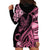 Polynesian Floral Butterfly Hoodie Dress Breast Cancer Pink Ribbon LT9 - Polynesian Pride