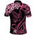 Polynesian Floral Butterfly Polo Shirt Breast Cancer Pink Ribbon LT9 - Polynesian Pride