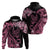 Personalised Polynesian Floral Butterfly Hoodie Breast Cancer Pink Ribbon LT9 - Polynesian Pride