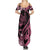 Personalised Polynesian Floral Butterfly Summer Maxi Dress Breast Cancer Pink Ribbon LT9 - Polynesian Pride