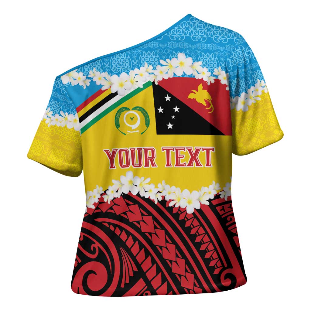 Personalised Torba PNG Forever Cross Shoulder Shirt Polynesian Sand Art - Polynesian Pride