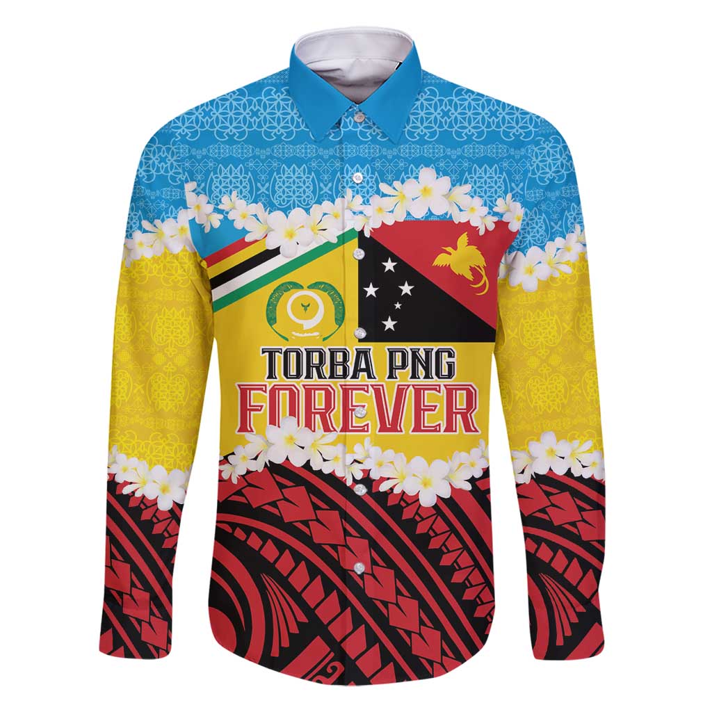 Personalised Torba PNG Forever Family Matching Long Sleeve Bodycon Dress and Hawaiian Shirt Polynesian Sand Art LT9 Dad's Shirt - Long Sleeve Green - Polynesian Pride
