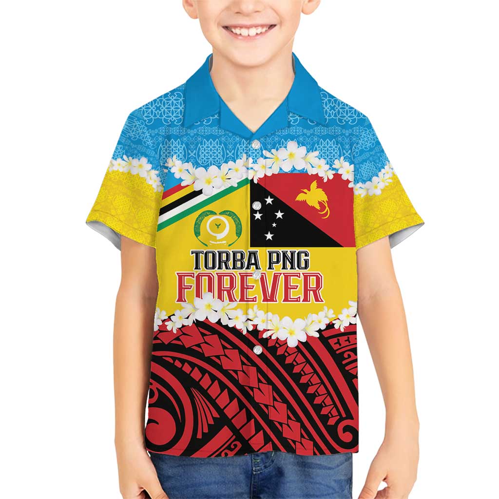 Personalised Torba PNG Forever Family Matching Long Sleeve Bodycon Dress and Hawaiian Shirt Polynesian Sand Art LT9 Son's Shirt Green - Polynesian Pride