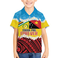 Personalised Torba PNG Forever Family Matching Long Sleeve Bodycon Dress and Hawaiian Shirt Polynesian Sand Art LT9 Son's Shirt Green - Polynesian Pride
