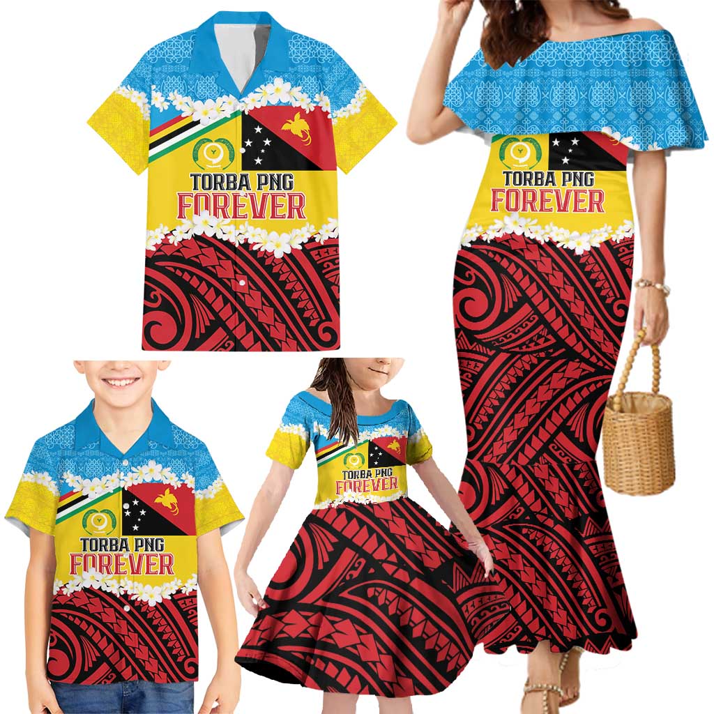 Personalised Torba PNG Forever Family Matching Mermaid Dress and Hawaiian Shirt Polynesian Sand Art LT9 - Polynesian Pride