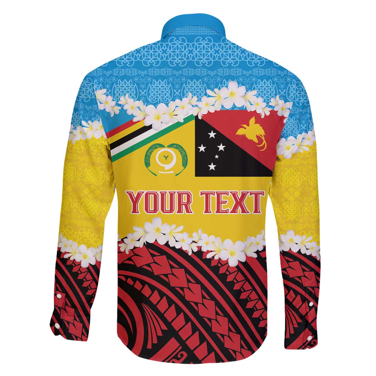 Personalised Torba PNG Forever Family Matching Off The Shoulder Long Sleeve Dress and Hawaiian Shirt Polynesian Sand Art - Polynesian Pride