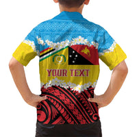 Personalised Torba PNG Forever Family Matching Short Sleeve Bodycon Dress and Hawaiian Shirt Polynesian Sand Art LT9 - Polynesian Pride