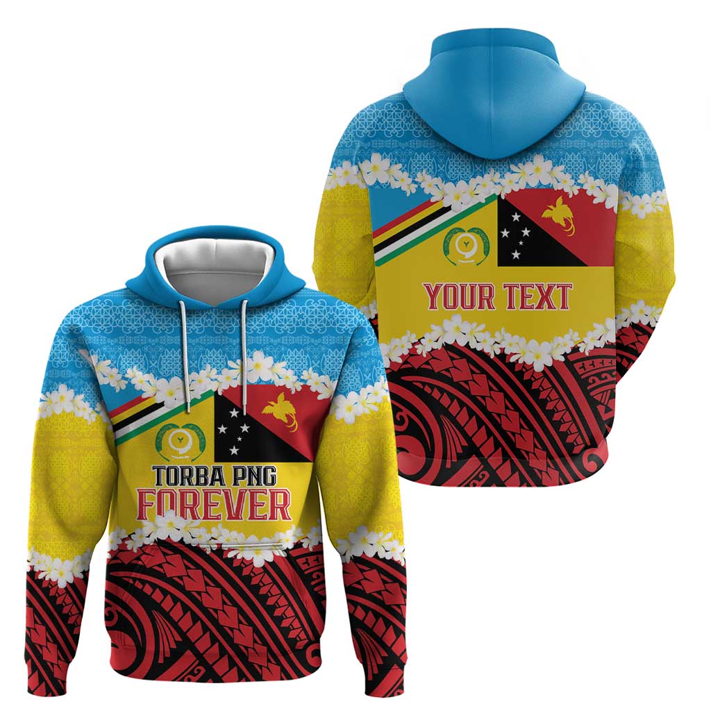 Personalised Torba PNG Forever Hoodie Polynesian Sand Art - Polynesian Pride