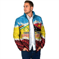 Personalised Torba PNG Forever Padded Jacket Polynesian Sand Art - Polynesian Pride