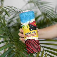 Personalised Torba PNG Forever Skinny Tumbler Polynesian Sand Art - Polynesian Pride